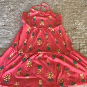 Girls’ large Pink Pineapple print dress